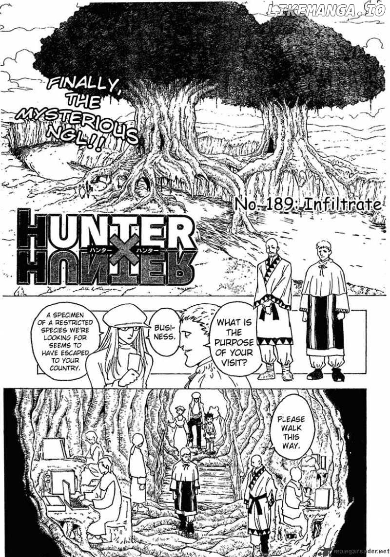 Hunter x Hunter, Chapter 189 image 01